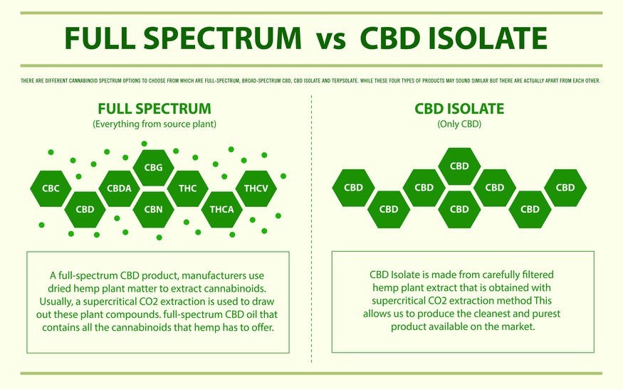 CBD Isolate vs Full Spectrum CBD