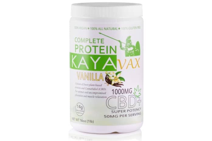 CBD Vanilla Protein Powder Kayavax